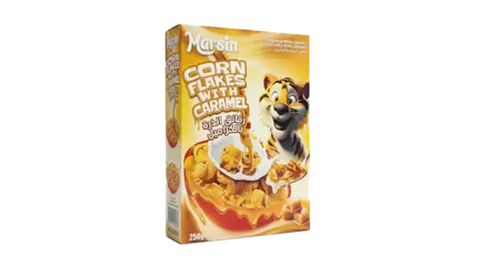 Marsin Corn Flakes with Caramel – Sweet & Crunchy Breakfast (250g)